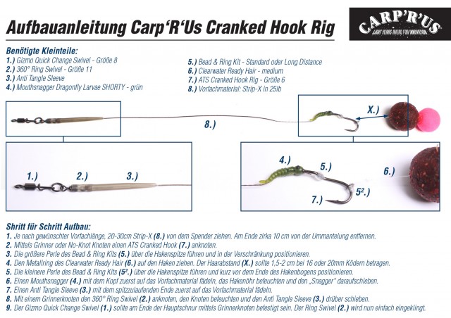 Cranked Hook Rig Beschreibung 1500